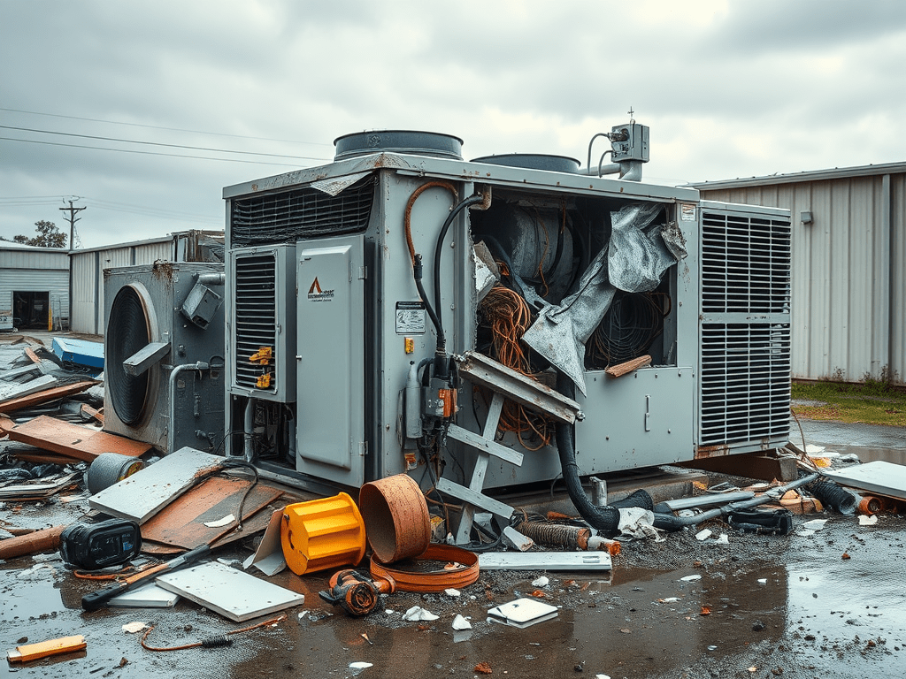 Hurricane, Hail & Storm Damage in Texas: How to Dispose of HVAC&nbsp;Units